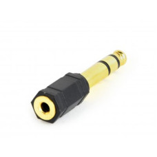 Адаптер Cablexpert (A-6.35M-3.5F) 6.35 mm M - 3.5 mm F, черный