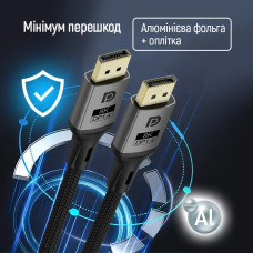 Кабель ColorWay DisplayPort-DisplayPort V1.4 8K 3м, Black (CW-CBDP094-BK)