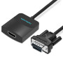 Адаптер Vention VGA-HDMI, 0.2 m, со звуком и питанием (ACNBB)