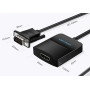 Адаптер Vention VGA-HDMI, 0.2 m, со звуком и питанием (ACNBB)