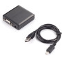 Адаптер PowerPlant (CA911493) HDMI - VGA+R/L, чорний