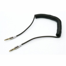Аудио-кабель Dengos mini-Jack 3.5 mm(M)-mini-Jack 3.5 mm(M) 1м, Black (AUDIO-PLS-PRUZH-BLACK)