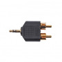 Переходник Cablexpert 3.5мм-2хRCA черный (A-458)