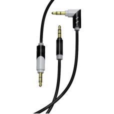 Аудио-кабель SkyDolphin SR09 Rotate Aluminium Connector 3.5 мм-3.5 мм, 1 м, Black (AUX-000064)
