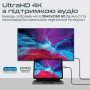 Кабель Promate USB Type-C - HDMI V 2.0 (M/M), 1.8 м, HDMI-PD100 Grey