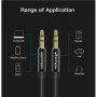 Кабель Vention 3.5 мм - 3.5 мм (M/M), 3 м, Black (BAGBI)