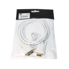 Кабель Atcom (9505) DVI-D - VGA, 1.8м, білий