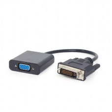Адаптер Cablexpert (A-DVID-VGAF-01) DVI-D-VGA, 0.2 м, черный (пакет)