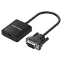Адаптер Vention VGA-HDMI, 0.2 m, со звуком и питанием (ACEB0)
