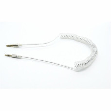 Аудио-кабель Dengos mini-Jack 3.5 mm(M)-mini-Jack 3.5 mm(M) 1м, White (AUDIO-PLS-PRUZH-WHITE)