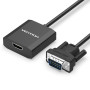 Адаптер Vention VGA-HDMI, 0.2 m, со звуком и питанием (ACEB0)