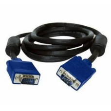 Кабель Gresso V4002 VGA - VGA (F/F), с 2-ма фер. кільцями, 5м, Black/Blue (2000700002289)