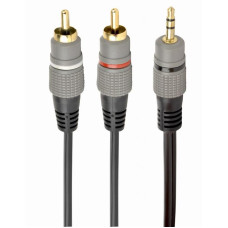 Аудио-кабель Cablexpert (CCA-352-5M), 2хRCA-3.5 мм, 5 м, черный