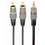 Аудио-кабель Cablexpert (CCA-352-5M), 2хRCA-3.5 мм, 5 м, черный