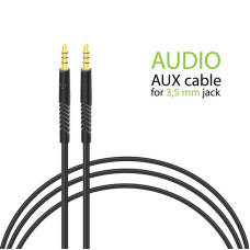 Кабель Intaleo CBFLEXA1 (1283126487538) AUX 3.5mm M-3.5mm M, 1.2м Black