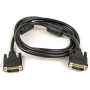 Кабель PowerPlant (CA910854) DVI-D 24M-24M, 1.5м, Double ferrites, Black