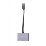 Адаптер-переходник Maxxter (V-AM-HDMI-VGA), USB-HDMIхVGA, серый