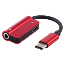 Адаптер Extradigital (KBA1761) USB Type C (M)-3.5 мм/USB Type C (F), Red