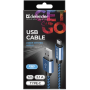 кабель DEFENDER (87817)USB09-03T PRO USB(AM)-C Type, 1m синій