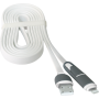 Кабель DEFENDER USB10-03BP USB(AM)-MicroUSB+Lightning білий 1м