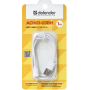 Кабель DEFENDER ACH01-03BH USB(AM)-Lightning білий 1м, блістер