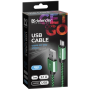 кабель DEFENDER (87804)USB08-03T USB(AM)-MicroBM 1.0m, зелений