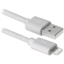 Кабель DEFENDER ACH01-03BH USB(AM)-Lightning білий 1м, блістер