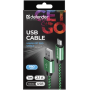 кабель DEFENDER (87804)USB08-03T USB(AM)-MicroBM 1.0m, зелений
