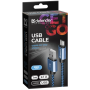 кабель DEFENDER (87805)USB08-03T USB(AM)-MicroBM 1.0m, синій