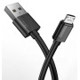 кабель T-PHOX Nets T-M801 Micro USB - 2m (Чорний)