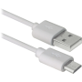 Кабель DEFENDER USB08-10BH USB(AM)-MicroBM білий 3м, blister