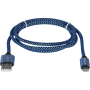 кабель DEFENDER (87811)ACH01-03T USB(AM)-Lighting 1m, 2.1A синий