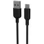 кабель T-PHOX Fast T-M829 Micro USB - 3A - 1.2m (Чорний)