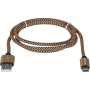 кабель DEFENDER (87812)USB09-03T PRO USB(AM)-C Type, 1m золотистий