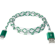 Кабель DEFENDER ACH03-03LT USB(AM)-Lightning Зелен. LED підсв. 1м