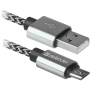кабель DEFENDER (87815)USB08-03T PRO USB2.0, AM-MicroBM Білий, 1m