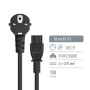 Кабель живлення ColorWay CEE7/7-C5, 1 м, Black (CW-CBP084-BK)