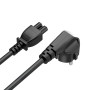 Кабель живлення ColorWay CEE7/7-C5, 1 м, Black (CW-CBP084-BK)