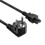Кабель живлення ColorWay CEE7/7-C5, 1 м, Black (CW-CBP084-BK)