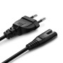 Кабель живлення ColorWay CEE7/16-C7, 2 м, Black (CW-CBP085-BK)