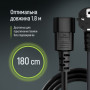 Кабель живлення ColorWay CEE7/7-C13, 1.8 м, Black (CW-CBP082-BK)