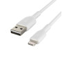 Кабель Belkin PVC USB - Lightning, 0.15 м White (CAA001BT0MWH)