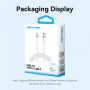 Кабель Vention USB Type-C - USB Type-C (M/M), 240W, 5A, 2 м, Gold (TRIJH)