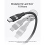 Кабель Anker Upcycled-Braided USB-C - USB-C (M/M), 240W, 0.9 м, Black (A82E2H11)