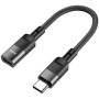 Адаптер Hoco U107 USB-C - Lightning (M/F), 0.1 м, Black (U107CLB)