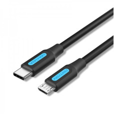 Кабель Vention USB-C - microUSB, 1 m, Black (COVBF)