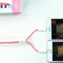 Кабель Remax RC-025t Gemini Lightning/microUSB, 1м Pink (6954851251286)
