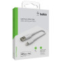 Кабель Belkin PVC USB - Lightning, 0.15 м White (CAA001BT0MWH)