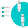 Кабель Piko CB-TT11 USB-C-Lightning 1.2м White (1283126504037)