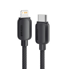 Кабель Essager Breeze USB Type-C - Ligthning (M/M), 20W, 1 м Black (EXCTL-WL01-P)